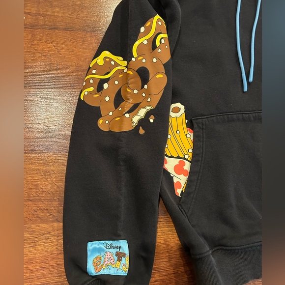 2024 Disney Parks Disney Eats Mickey Snacks Dole Whip Churro Black Hoodie XS - Picture 6 of 11